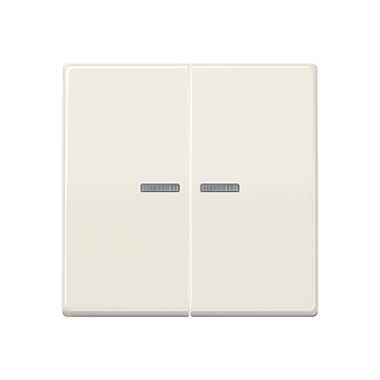 JUNG Клавиши для сдвоенного выключателя с окошком для подсветки термопласт слоновая кость AS591-5KO5BF