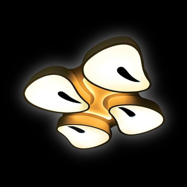 Купить Ambrella Потолочный светодиодный светильник с пультом FG2084 WH 128W+24W 770*770*110 (ПДУ РАДИО 2.4) FG2084 WH 128W+24W D770*770