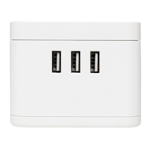 Купить EKF Удлинитель "Куб" 2 гнезда 3USB 2,4А+зарядное устройство 1,3 метра 1мм2