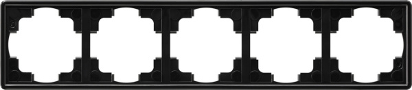 Gira S-Color Черный Рамка 5-ая 021547