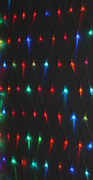 Купить ЭРА ENIS-01R Гирлянда LED Сеть 1,8 м*1,5 м RGB 8 режимов, 220V, IP20