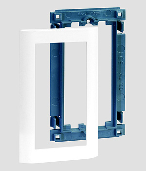 Simon Connect Алюминий Монтажная рамка с суппортом на 1 Cima модуль SAL100-8