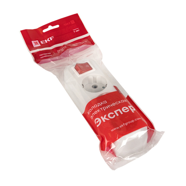 Купить EKF PROxima Колодка 3 гн. 16А 3,5кВт c выкл. с/з Эксперт