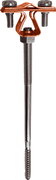 EZETEK Держатель проводника круглого 8-10 мм для деревянного фасада, медь 90022