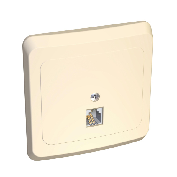 Купить Systeme Electric Этюд Крем Розетка ТЛФ 1-ая