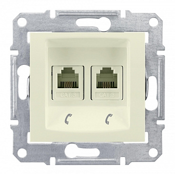 SE Sedna Беж Розетка ТЛФ 2-ая RJ11 SDN4201147