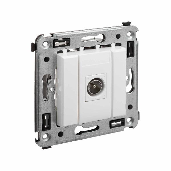 Купить DKC Розетка TV одиночная в стену, "Avanti", "Белое облако"