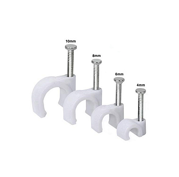 Tech-Krep Скоба для кабеля круглая А6 мм (50 шт) - пакет 103647