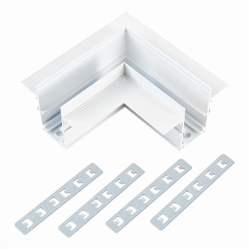 ST Luce ST007.529.00 Угол-соединитель для встраиваемого магнитного шинопровода белый