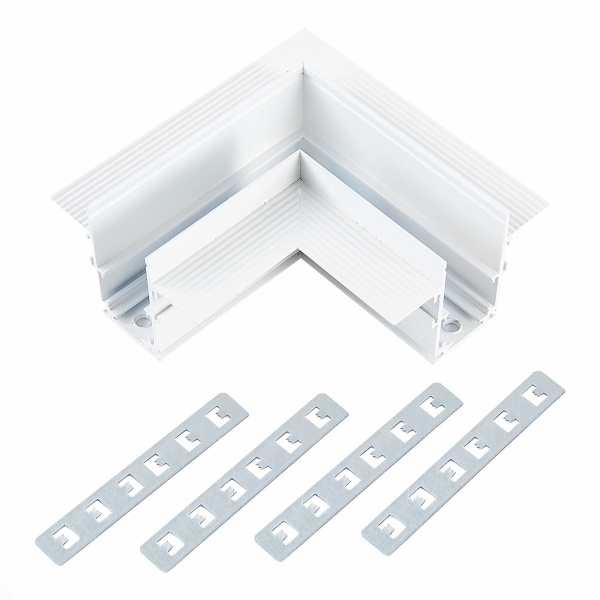 ST Luce ST007.529.00 Угол-соединитель для встраиваемого магнитного шинопровода белый