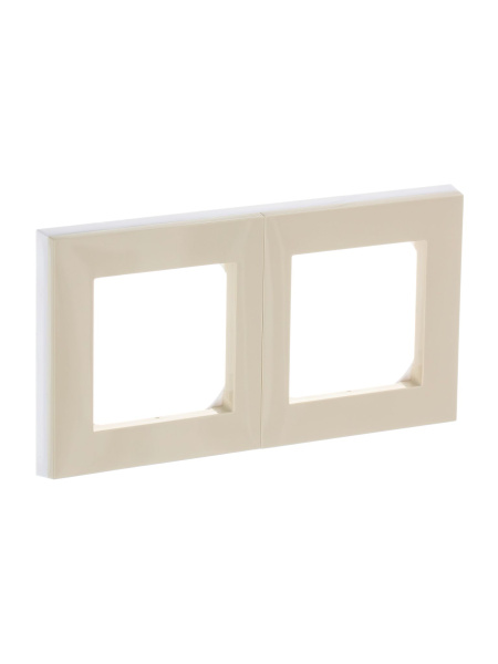 Купить ABB EPJ Levit слоновая кость / белый Рамка 2 поста 2CHH015020A6017