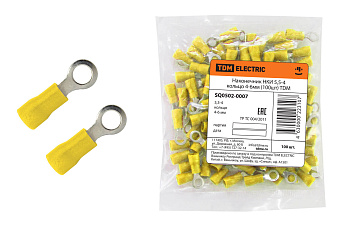 TDM Наконечник НКИ 5,5-4 кольцо 4-6мм (100шт) SQ0502-0007