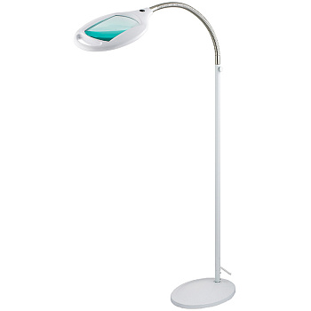 Лупа напольная 3D с подсветкой 42LED, белая Rexant 31-0512
