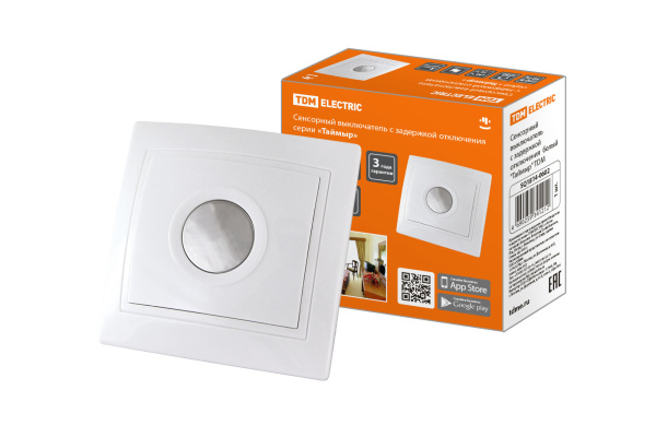 TDM Сенсорный выключатель с задержкой отключения  белый "Таймыр" SQ1814-0602