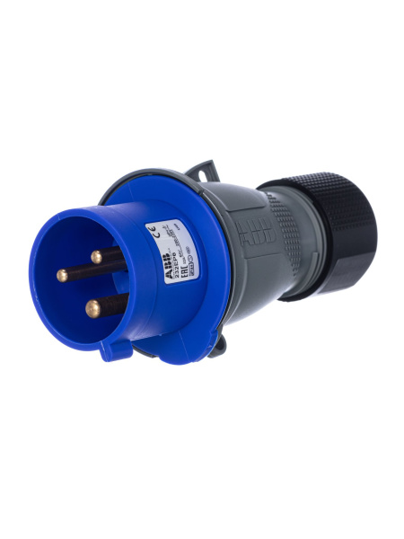 Купить ABB Easy&Safe Вилка кабельная 232EP6,32А,2P+E,IP44,6ч 2CMA101975R1000