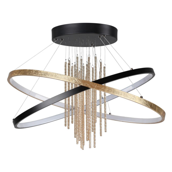 Odeon Light 3901/70CL L-VISION ODL22 черный/золотистый/металл Потолочный светильник IP20 LED 70W 3340Лм 4000K MONICA