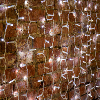 NEON-NIGHT Гирлянда "Светодиодный Дождь" 2х1,5м, эффект мерцания, белый провод, 230 В, диоды БЕЛЫЕ, 360 LED 235-221