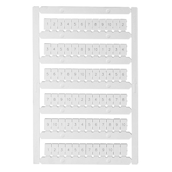 КЭАЗ Маркировка для лазерной печати "1-10" OptiClip MC6/H/1-10