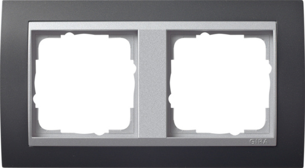 Gira Event Антрацит/Алюминий Рамка 2-ая 021281