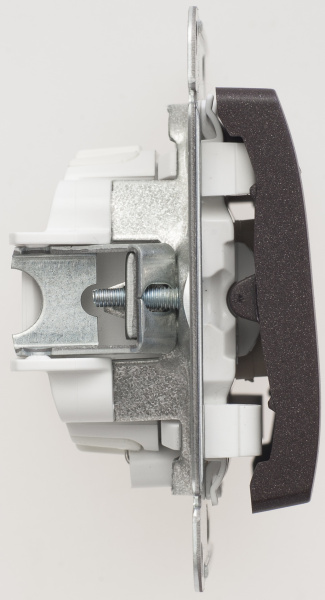 Купить Systeme Electric Glossa Шоколад Выключатель 1-клавишный с подсветкой сх.1а, 10AX