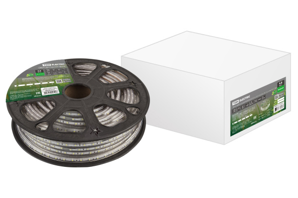 TDM Лента светодиодная SMD2835-60 LED/м-220 В-4,8 Вт/м-IP67-зеленый (30м) SQ0331-0112