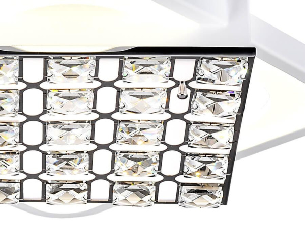 Купить Ambrella Потолочный светодиодный светильник с пультом FA122 WH белый 54W 300*300*100 (ПДУ РАДИО 2.4)