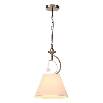 Lumion 4469/1 LN20 227 античная латунь, белый Подвес E27 1*60W 220V LEAH