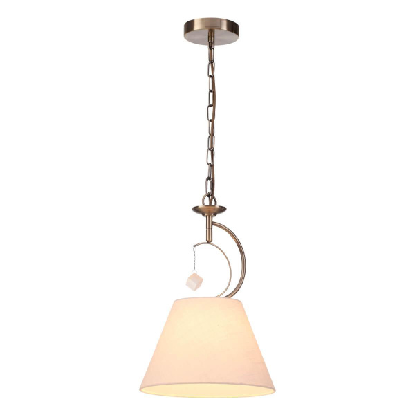 Lumion 4469/1 LN20 227 античная латунь, белый Подвес E27 1*60W 220V LEAH