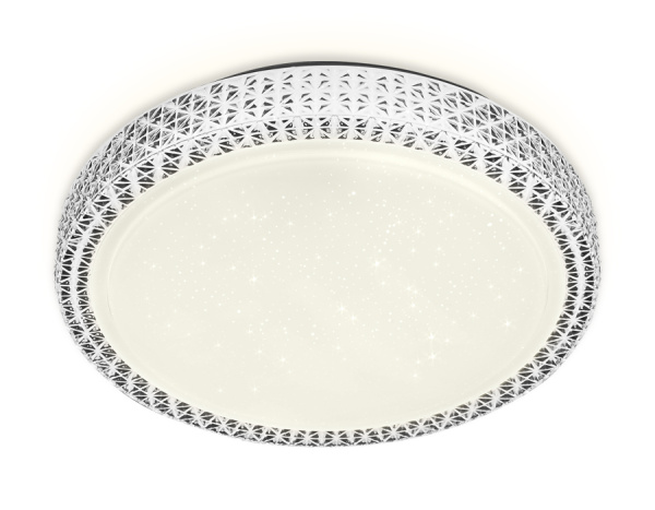 Ambrella Потолочный светодиодный светильник с пультом FF86 WH белый 72W D500*70 (ПДУ ИК)