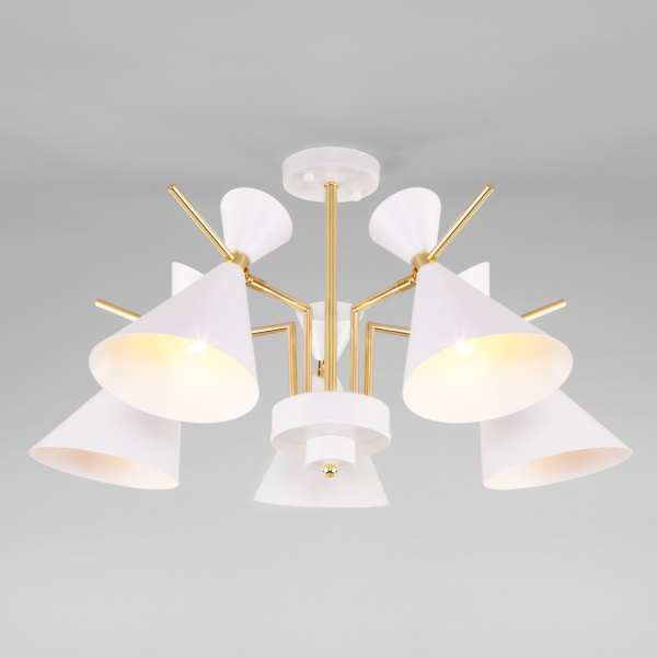 Eurosvet Потолочная люстра с поворотными рожками 70114/5 белый a047641