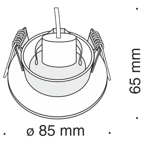 Купить Maytoni Technical Slim Черный Встраиваемый светильник GU10 50W DL027-2-01B