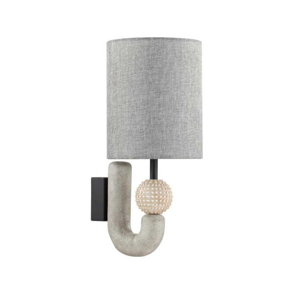 Odeon Light 5410/1WA MODERN ODL_EX23 31 черный матов./серый металл/полирезин/ткань Бра E14 1*40W BAGEL