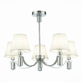 Evoluce SLE111303-05 Люстра подвесная Хром/Белый E14 5*40W