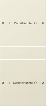 Gira Набор клавиш 2-местный (1+1),  ГРАВИРОВКА 220201