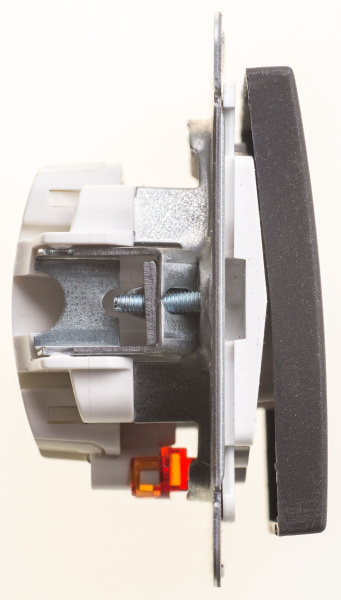 Купить Systeme Electric Wessen 59 Черный бархат Переключатель 1-клавишный с подсветкой 10АХ