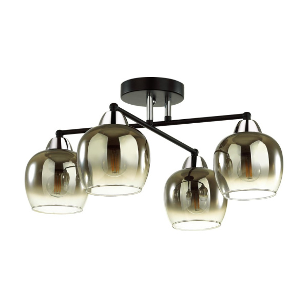 Lumion 5224/4C MODERNI черный, хром Люстра потолочная  E27 4*60W 220V DESIREE