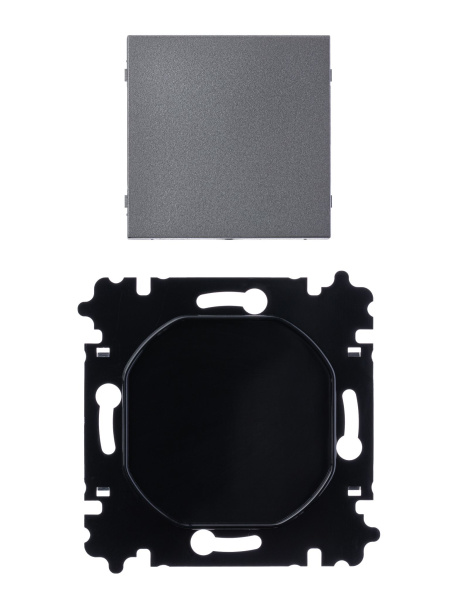 Купить ABB EPJ Levit сталь / дымчатый чёрный Заглушка, сталь 2CHH050001A6069