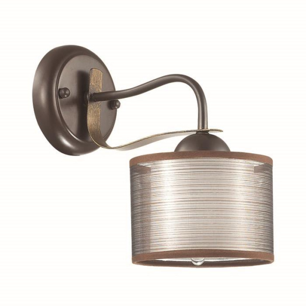 Lumion 3487/1W LN18 214 кофейный/абажур ткань Бра Е14 40W 220V LILIVANT