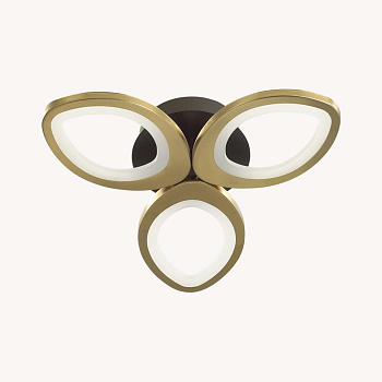 Lumion 4574/60CL LEDIO LN21 черный, золотой Люстра потолочная LED 60W 3430Лм 3000-6000K 220V LULU