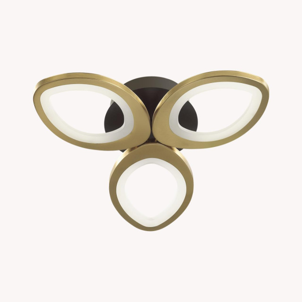 Lumion 4574/60CL LEDIO LN21 черный, золотой Люстра потолочная LED 60W 3430Лм 3000-6000K 220V LULU