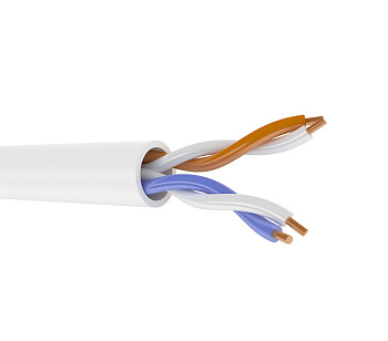Кабель связи сигнальный медь КСПВ 4 скрут. белый ГОСТ КСПВ 2*2*0,5