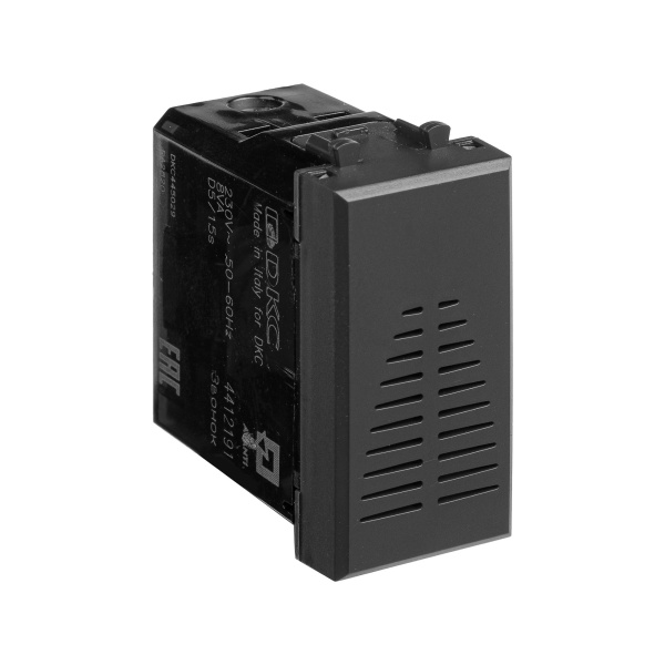 Купить DKC Звонок модульный, "Avanti", "Черный матовый", 1 модуль