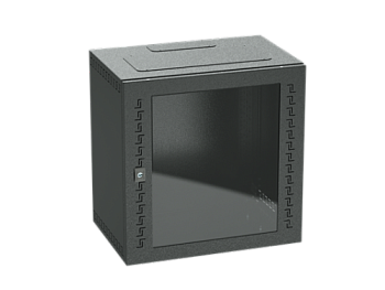 DKC IT-корпус навесной STI 19" 9U, 500х600х400, дверь с закаленным стеклом, RAL9005