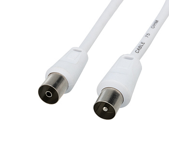 Шнур TV шт - TV гн 1.5М Белый Rexant 18-0002