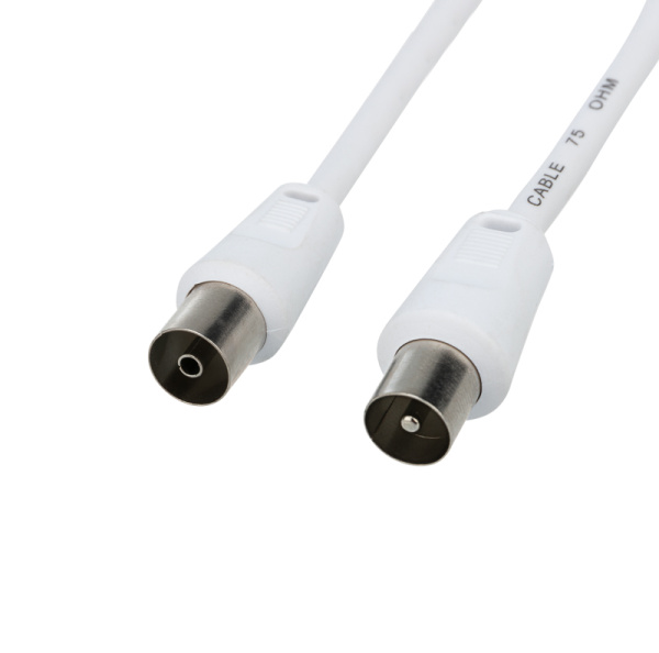 Шнур TV шт - TV гн 1.5М Белый Rexant 18-0002