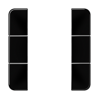 JUNG Черный Комплект накладок 3гр CD503TSASW