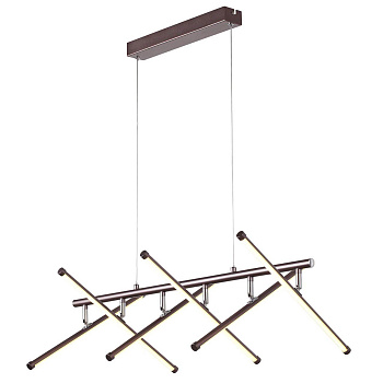 ST LUCE SLD003.303.06 Люстра подвесная Кофейный/Белый LED 6*8W