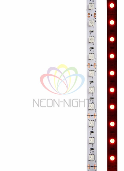 Купить LAMPER LED лента открытая, 10 мм, IP23, SMD 5050, 60 LED/m, 12 V, цвет свечения красный 141-461