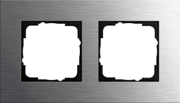 Gira ESP Сталь Рамка 2-ая 0212219