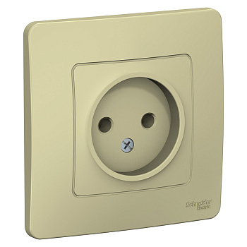 Systeme Electric Blanca внутр Беж Розетка б/з без шторок, 16А, 250В